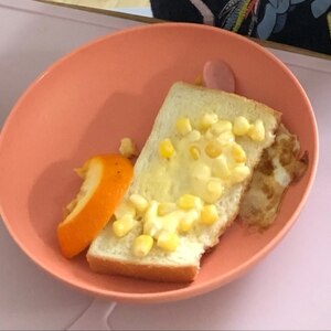 シーザーコーントースト　〜食パンアレンジ〜